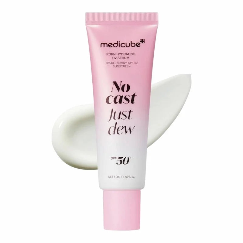 Medicube PDRN Hydrating UV Serum SPF 50+ PA++++ 50ml – Sérum Solaire Hydratant & Protection UV