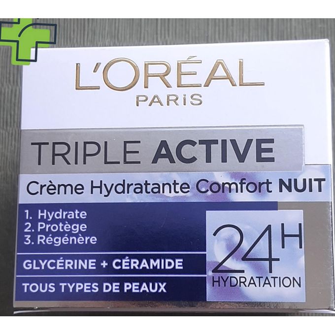 Crème de nuit hydratante confort Triple Active