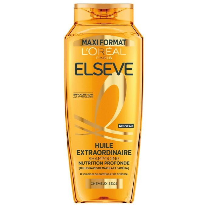 ELSEVE – Huile Extraordinaire Shampoing Nutrition Eclat – 600ml