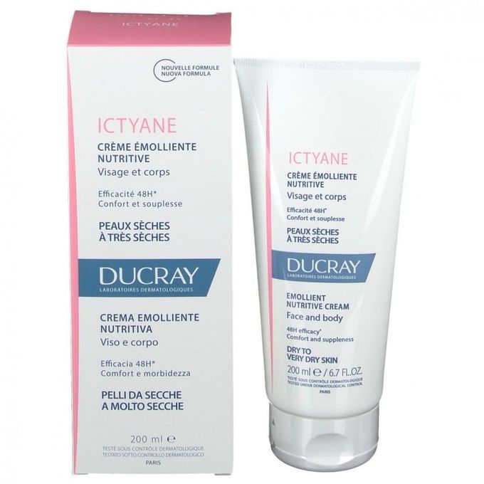 Ducray ictyane emolliente crème peau sèche (200 ml)
