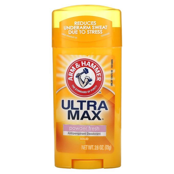 Arm & Hammer, UltraMax, Antiperspirant Deodorant, Solid, Powder Fresh,