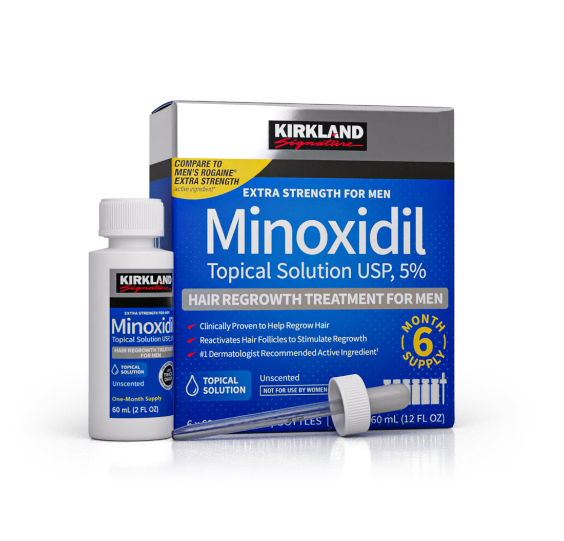 MINOXIDIL 5% FOR MEN 6 x 60ml Bottles (6 Month Supply)