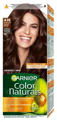 GARNIER - COLOR NATURALS Creme - Permanent nourishing hair color - 4.15 Frosty Chestnut