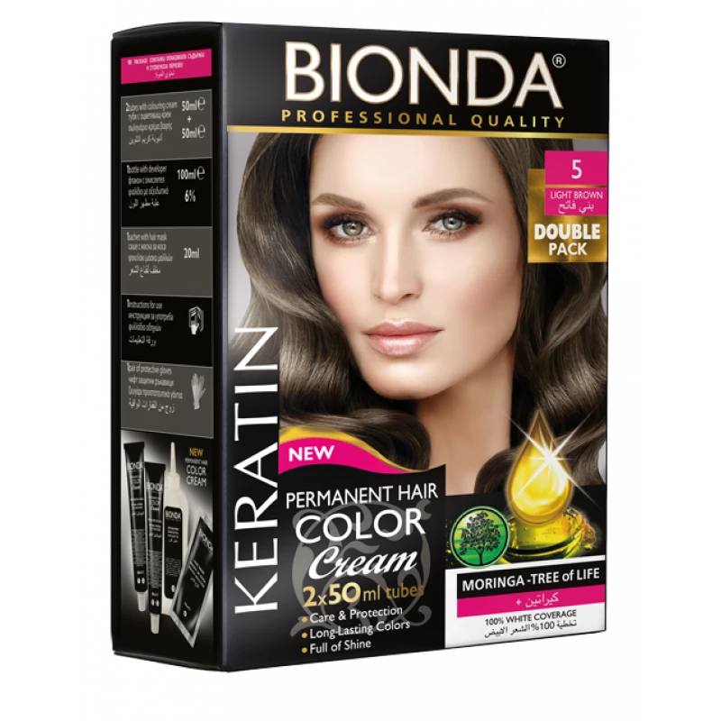 Bionda Permanent Hair Color Professional Double № 5