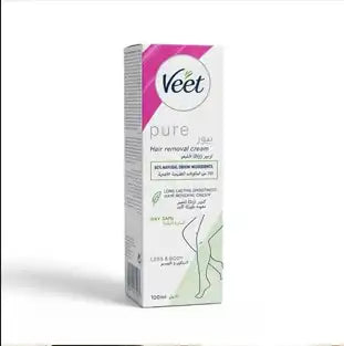 crème dépilatoire Veet Pure pour les jambes et le corps de 100 ml.