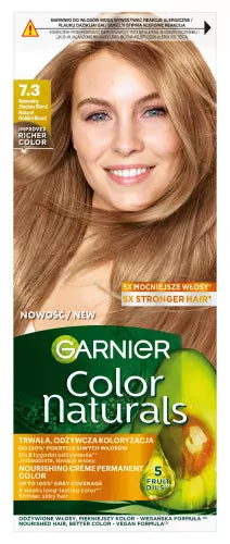 GARNIER - COLOR NATURALS Creme - Permanent nourishing hair colour - 7.3 Natural Golden Blonde