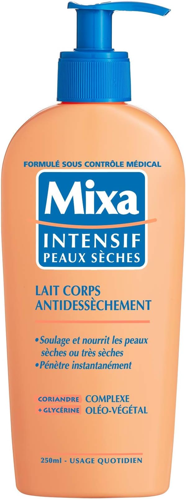 Mixa Corps Intensif Peaux Seches Lait Anti-dessechement 250 Ml