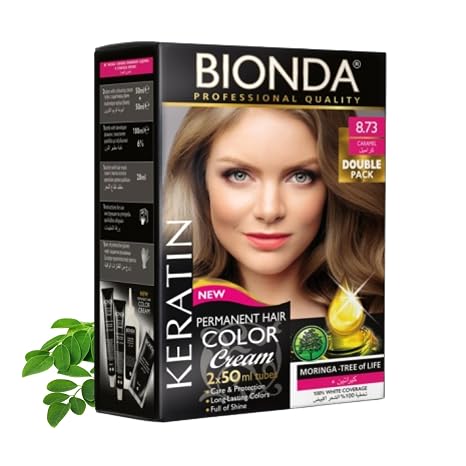 Bionda Professional Hair Colour 8.73 Caramel 200 ml Double Pack