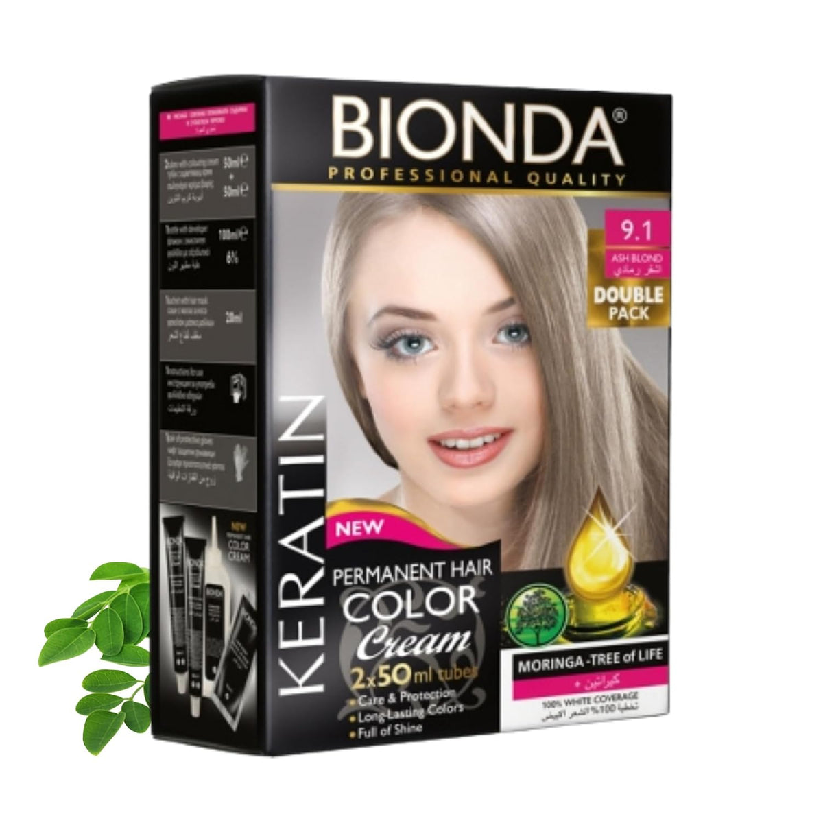 Bionda Professional Hair Colour Cream 9.1 Ash Blonde