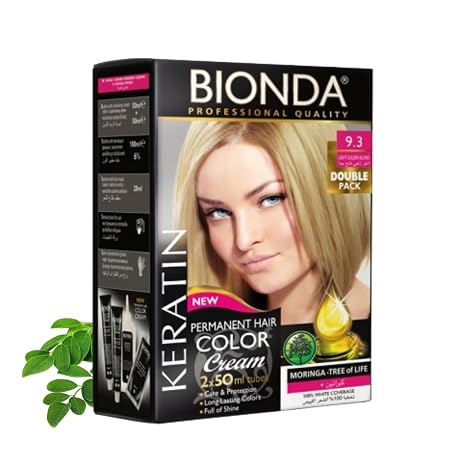 Bionda Professional Hair Colour Cream 9.3 Light Golden Blonde 200 ml