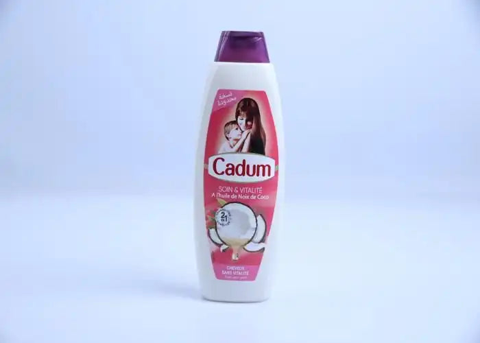 Shampoing Cadum Soin & Vitalité à l'Huile de Noix de Coco - 620 ml