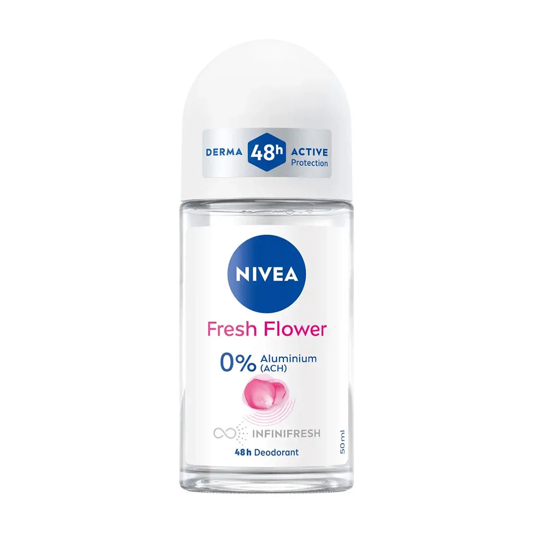 NIVEA DEODORANT FRESH FLOWER ROLL-ON I 0% ALUMINIUM 48H
