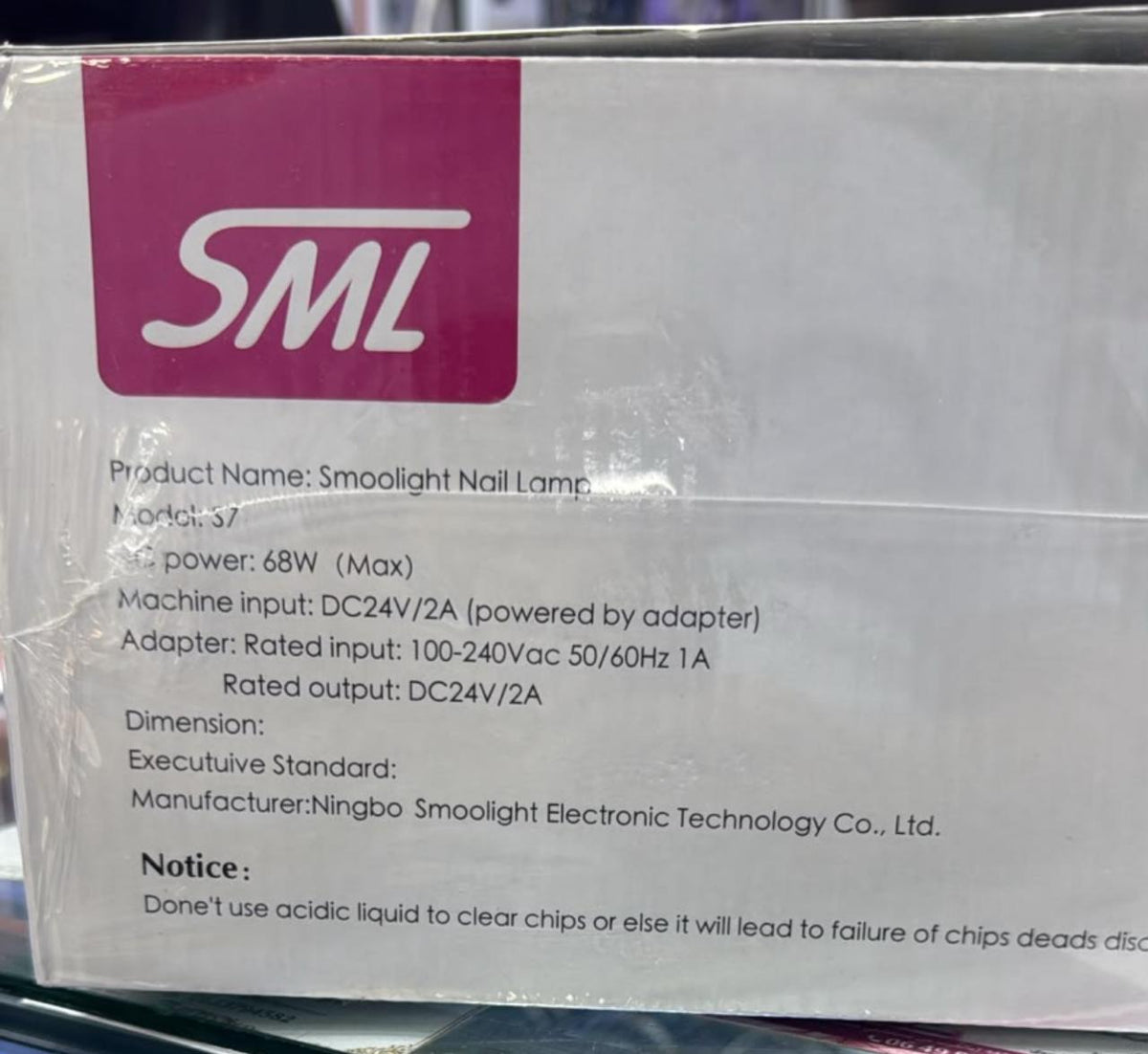 lampe sèche-ongles professionnelle UV/LED SML