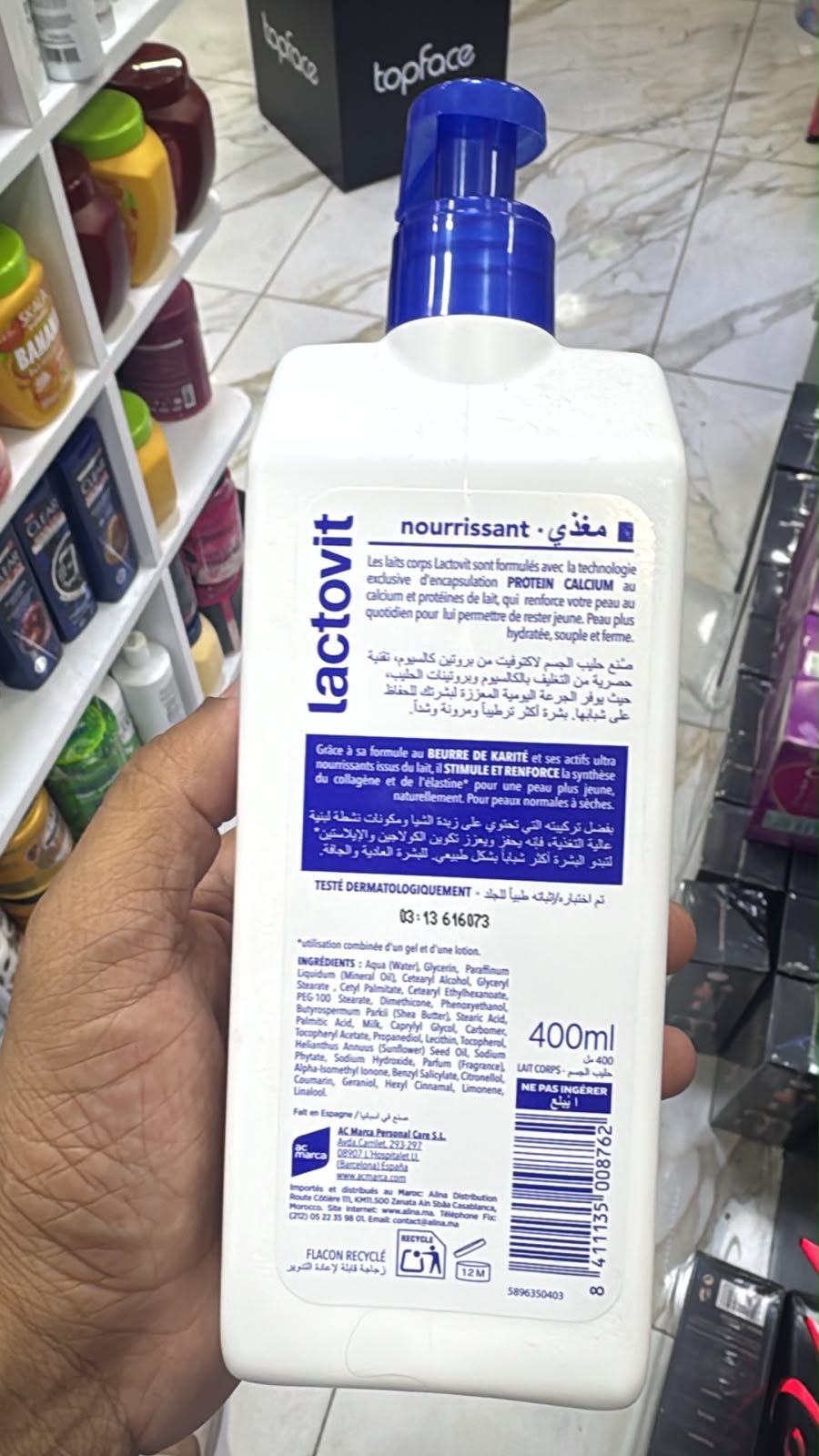 Lactovit Lait corporel ORIGINAL  Peaux normales à sèches