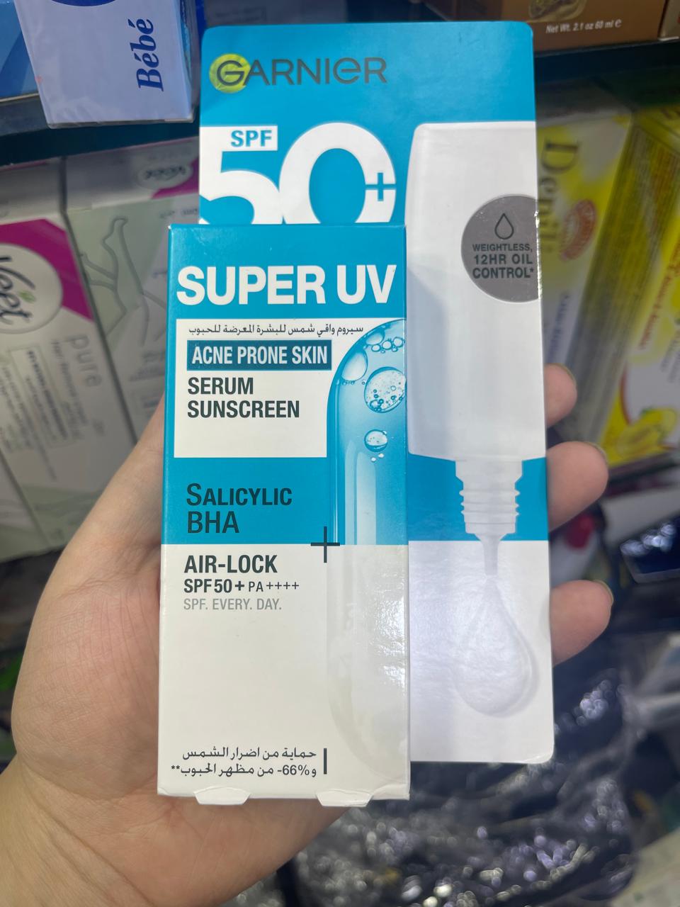 ECRAN GARNIER SUPER UV Anti ACNE SPF50 / 30ML
