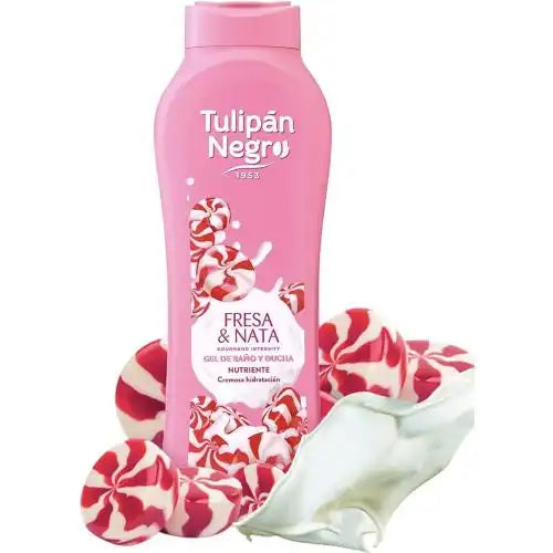 Tulipan Negro Gel douche Fresa & Nata,650 ml