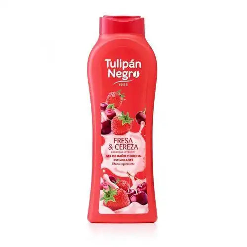 Tulipan negro Gel douche gourmand, Fraise & Cerise, 650ml