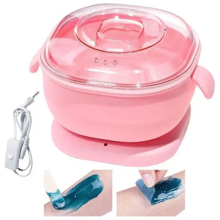 WAX WARMER 3 in 1 chauffe-Cire Portable Pliable en Silicone