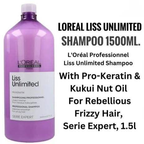 L’OREAL PROESSIONNEL - LISS UNLIMITED SHAMPOOING POUR CHEVEUX INDISCIPLINES 1500ML