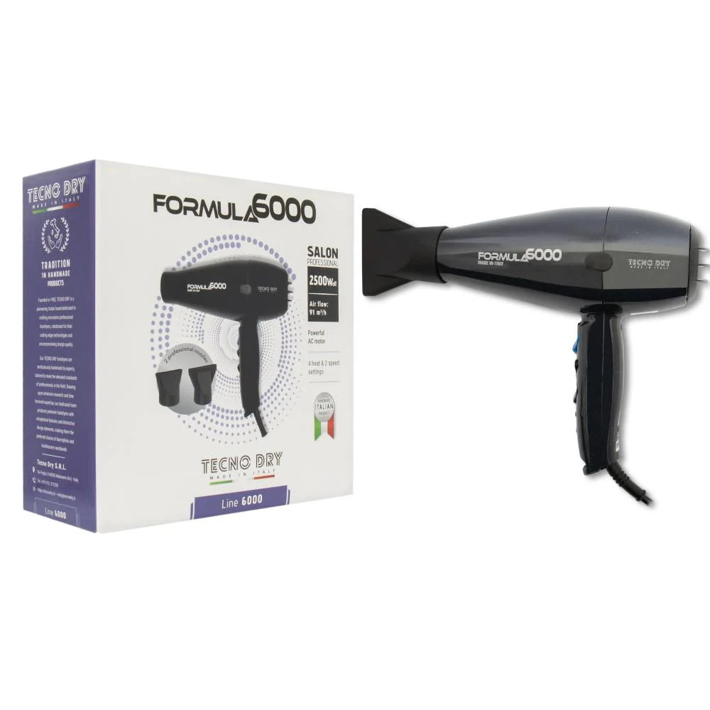 sèche-cheveux professionnel Tecno Dry Formula 6000. 2500 Watts.