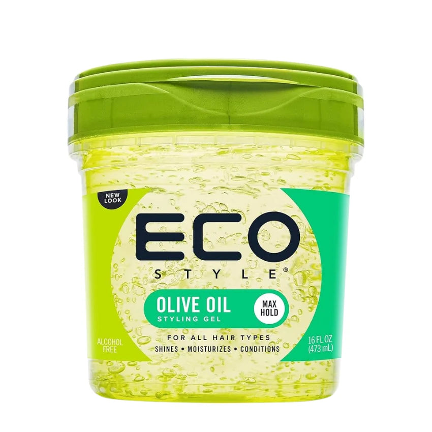 ECO Style Olive Oil Styling Gel 473 ml – Gel Coiffant Nourrissant & Brillance Naturelle