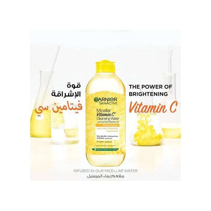 GARNIER Eau Micellaire Nettoyante à la Vitamine C SkinActive.