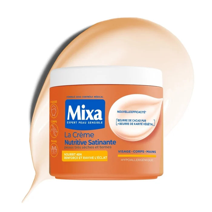 MIXA SATINANTE PEAUX METISSEES TRES SECHES ET TERNES 400ML