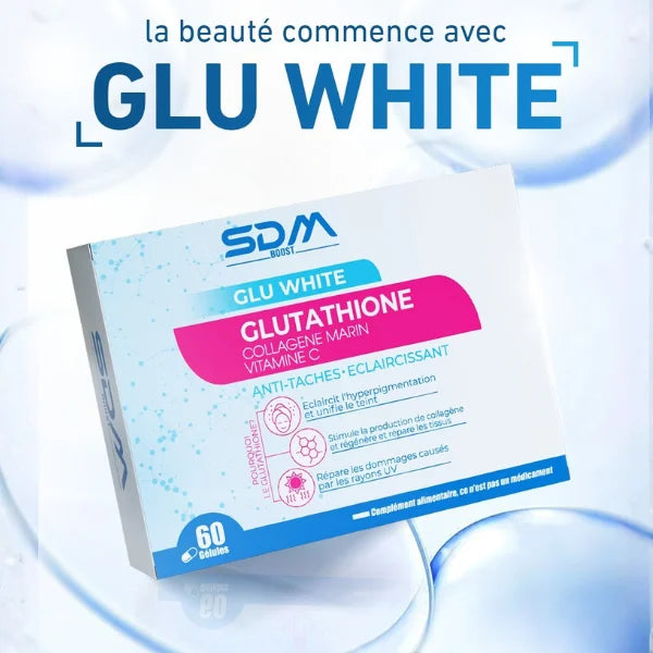 SDM Boost Glu White Glutathione  Complément Alimentaire Éclat Antioxydant