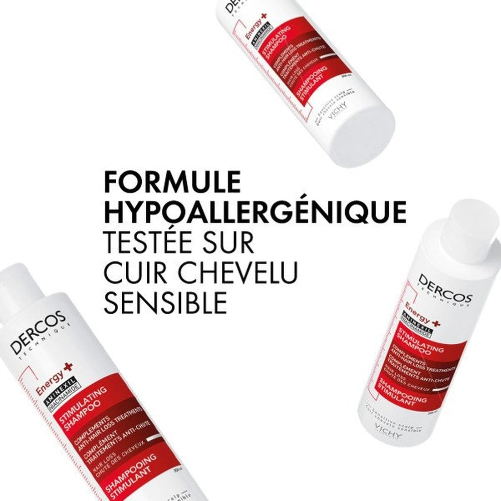 VICHY – Dercos Énergisant Shampoing Stimulant Complément Anti-Chute – 400ml